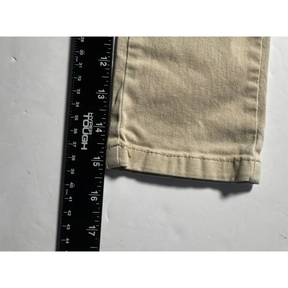 The Children’s Place Girls Khaki Uniform Pants 4T Stretch Adjustable Waist